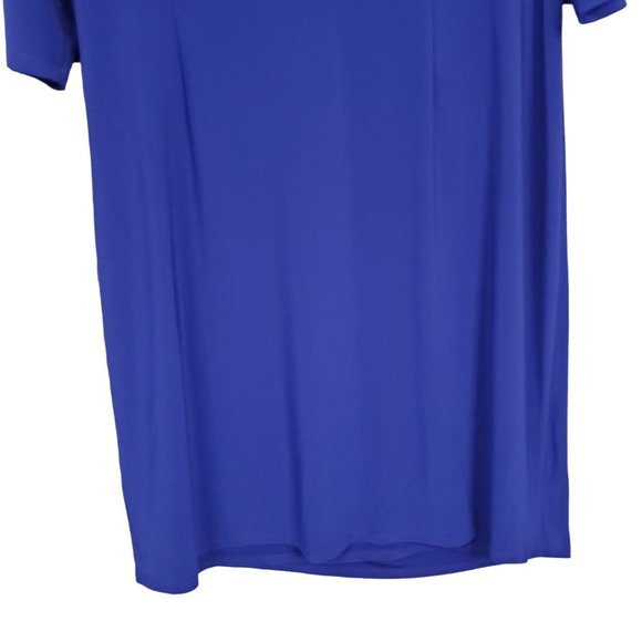 Jessica Howard Size 20W Dress V-neck Surplice Side Ruching Liquid Jersey Stretch - Picture 6 of 11